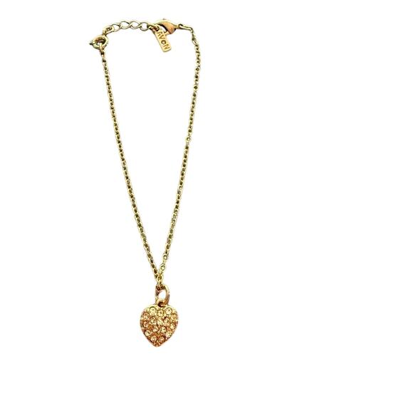 Avon Dainty Gold Heart Pendant Ankle Bracelet - Picture 1 of 5